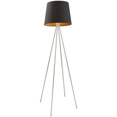 LYSNE, lampa podłogowa PANAMA, czarny ze złotym wnętrzem LYSNE, lampa podłogowa PANAMA, czarny ze złotym wnętrzem