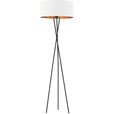 LYSNE, lampa podłogowa PARYŻ, biały ze złotym wnętrzem LYSNE, lampa podłogowa PARYŻ, biały ze złotym wnętrzem