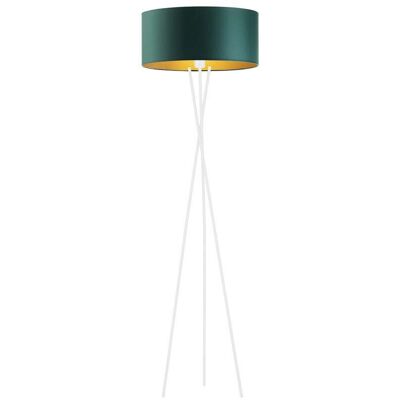 LYSNE, lampa podłogowa PARYŻ, zieleń butelkowa ze złotym wnętrzem LYSNE, lampa podłogowa PARYŻ, zieleń butelkowa ze złotym wnętrzem