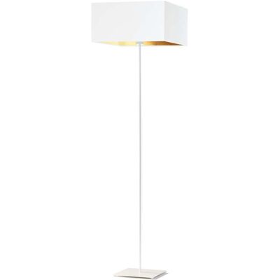 LYSNE, lampa podłogowa PRAGA GOLD, biały ze złotym wnętrzem LYSNE, lampa podłogowa PRAGA GOLD, biały ze złotym wnętrzem