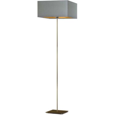 LYSNE, lampa podłogowa PRAGA GOLD, szary stalowy ze złotym wnętrzem LYSNE, lampa podłogowa PRAGA GOLD, szary stalowy ze złotym wnętrzem