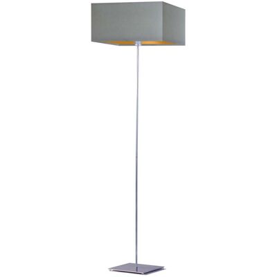 LYSNE, lampa podłogowa PRAGA GOLD, szary stalowy ze złotym wnętrzem LYSNE, lampa podłogowa PRAGA GOLD, szary stalowy ze złotym wnętrzem