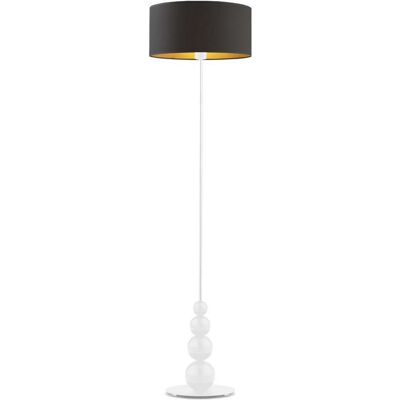 LYSNE, lampa podłogowa ROMA GOLD, czarny ze złotym wnętrzem LYSNE, lampa podłogowa ROMA GOLD, czarny ze złotym wnętrzem