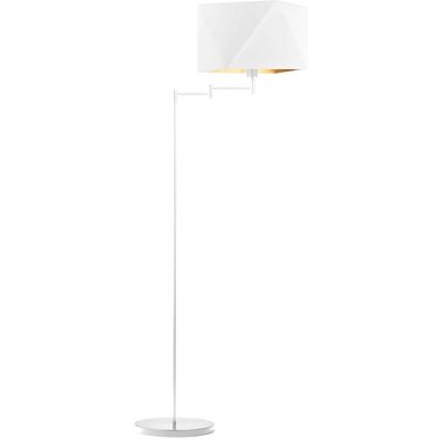 LYSNE, lampa podłogowa SANTIAGO GOLD, biały ze złotym wnętrzem LYSNE, lampa podłogowa SANTIAGO GOLD, biały ze złotym wnętrzem