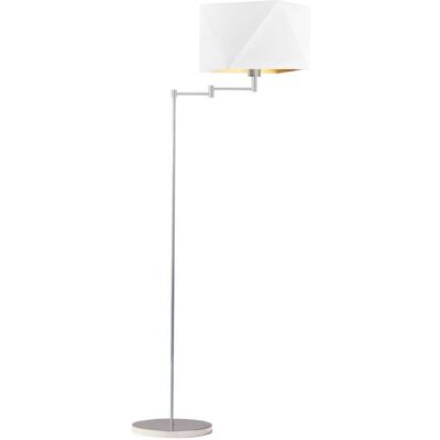 LYSNE, lampa podłogowa SANTIAGO GOLD, biały ze złotym wnętrzem LYSNE, lampa podłogowa SANTIAGO GOLD, biały ze złotym wnętrzem
