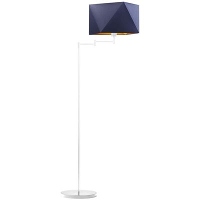 LYSNE, lampa podłogowa SANTIAGO GOLD, granatowy ze złotym wnętrzem LYSNE, lampa podłogowa SANTIAGO GOLD, granatowy ze złotym wnętrzem