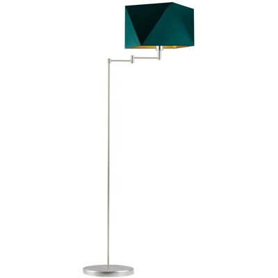LYSNE, lampa podłogowa SANTIAGO GOLD, zieleń butelkowa ze złotym wnętrzem LYSNE, lampa podłogowa SANTIAGO GOLD, zieleń butelkowa ze złotym wnętrzem