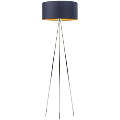 LYSNE, lampa podłogowa SEWILLA GOLD, granatowy ze złotym wnętrzem LYSNE, lampa podłogowa SEWILLA GOLD, granatowy ze złotym wnętrzem