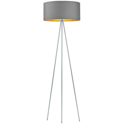 LYSNE, lampa podłogowa SEWILLA GOLD, szary stalowy ze złotym wnętrzem LYSNE, lampa podłogowa SEWILLA GOLD, szary stalowy ze złotym wnętrzem