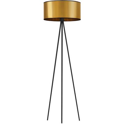 LYSNE, lampa podłogowa Sewilla Mirror, złoto-czarna LYSNE, lampa podłogowa Sewilla Mirror, złoto-czarna