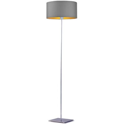 LYSNE, lampa podłogowa SOFIA GOLD, szary stalowy ze złotym wnętrzem LYSNE, lampa podłogowa SOFIA GOLD, szary stalowy ze złotym wnętrzem