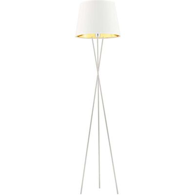 LYSNE - TOKIO GOLD - biały abażur - Floor lamp LYSNE - TOKIO GOLD - biały abażur - Floor lamp