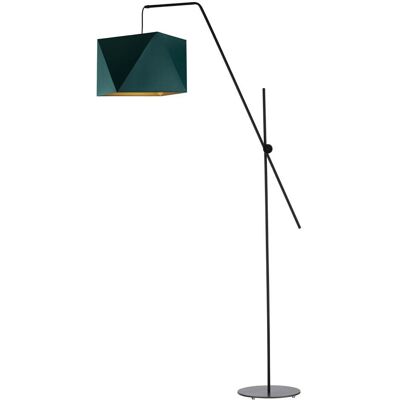 LYSNE, lampa podłogowa TOLEDO GOLD, zieleń butelkowa ze złotym wnętrzem LYSNE, lampa podłogowa TOLEDO GOLD, zieleń butelkowa ze złotym wnętrzem