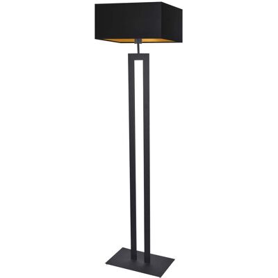 LYSNE, lampa podłogowa TORONTO GOLD, czarny ze złotym wnętrzem LYSNE, lampa podłogowa TORONTO GOLD, czarny ze złotym wnętrzem