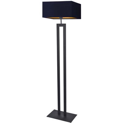LYSNE, lampa podłogowa TORONTO GOLD, granatowy ze złotym wnętrzem LYSNE, lampa podłogowa TORONTO GOLD, granatowy ze złotym wnętrzem