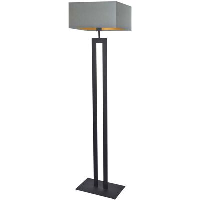 LYSNE, lampa podłogowa TORONTO GOLD, szary stalowy ze złotym wnętrzem LYSNE, lampa podłogowa TORONTO GOLD, szary stalowy ze złotym wnętrzem