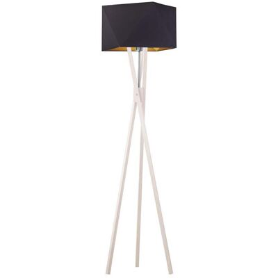 LYSNE, lampa podłogowa TULUZA GOLD, czarny ze złotym wnętrzem LYSNE, lampa podłogowa TULUZA GOLD, czarny ze złotym wnętrzem