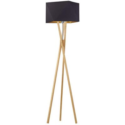 LYSNE, lampa podłogowa TULUZA GOLD, czarny ze złotym wnętrzem LYSNE, lampa podłogowa TULUZA GOLD, czarny ze złotym wnętrzem
