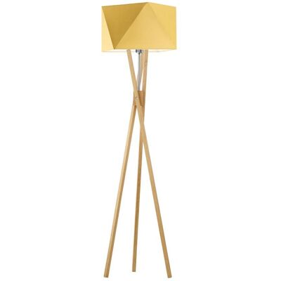 LYSNE, lampa podłogowa TULUZA, musztardowy LYSNE, lampa podłogowa TULUZA, musztardowy