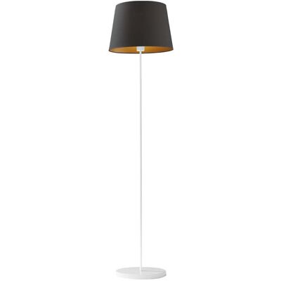 LYSNE, lampa podłogowa VASTO GOLD, czarny ze złotym wnętrzem LYSNE, lampa podłogowa VASTO GOLD, czarny ze złotym wnętrzem