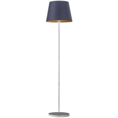 LYSNE, lampa podłogowa VASTO GOLD, granatowy ze złotym wnętrzem LYSNE, lampa podłogowa VASTO GOLD, granatowy ze złotym wnętrzem