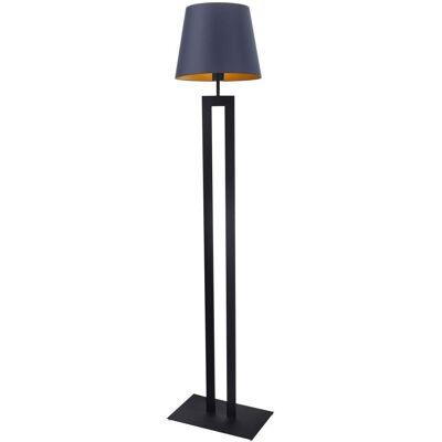 LYSNE, lampa podłogowa VEGAS GOLD, granatowy ze złotym wnętrzem LYSNE, lampa podłogowa VEGAS GOLD, granatowy ze złotym wnętrzem