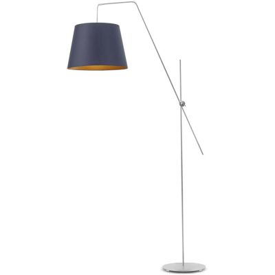 LYSNE, lampa podłogowa VIGO GOLD, granatowy ze złotym wnętrzem LYSNE, lampa podłogowa VIGO GOLD, granatowy ze złotym wnętrzem