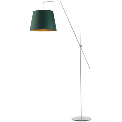 LYSNE, lampa podłogowa VIGO GOLD, zieleń butelkowa ze złotym wnętrzem LYSNE, lampa podłogowa VIGO GOLD, zieleń butelkowa ze złotym wnętrzem