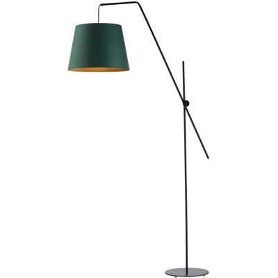 LYSNE, lampa podłogowa VIGO GOLD, zieleń butelkowa ze złotym wnętrzem LYSNE, lampa podłogowa VIGO GOLD, zieleń butelkowa ze złotym wnętrzem