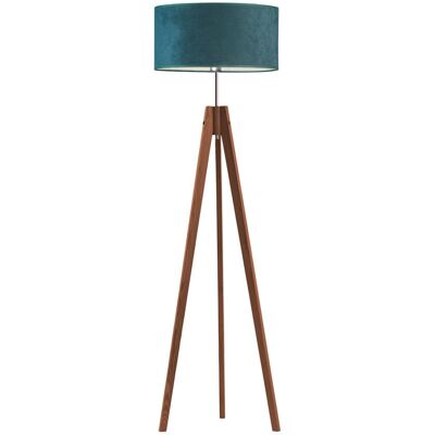 Lysne, Lampa podłogowa w stylu glamour Haiti Velur, Zieleń butelkowa Lysne, Lampa podłogowa w stylu glamour Haiti Velur, Zieleń butelkowa
