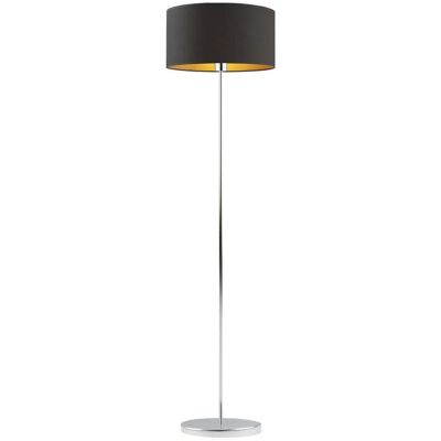 LYSNE, lampa podłogowa WERONA GOLD, czarny ze złotym wnętrzem LYSNE, lampa podłogowa WERONA GOLD, czarny ze złotym wnętrzem