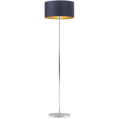 LYSNE, lampa podłogowa WERONA GOLD, granatowy ze złotym wnętrzem LYSNE, lampa podłogowa WERONA GOLD, granatowy ze złotym wnętrzem