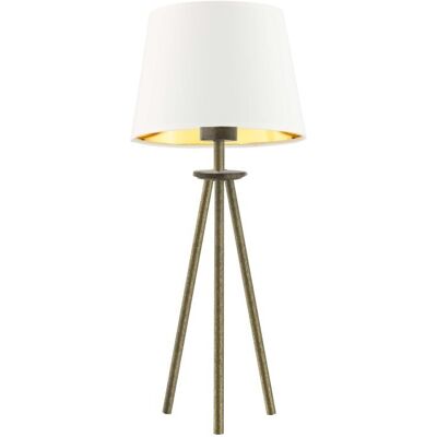 LYSNE, lampka nocna BERGEN GOLD, biały ze złotym wnętrzem LYSNE, lampka nocna BERGEN GOLD, biały ze złotym wnętrzem