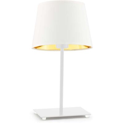 LYSNE, lampka nocna, GENUA GOLD, biały ze złotym wnętrzem LYSNE, lampka nocna, GENUA GOLD, biały ze złotym wnętrzem
