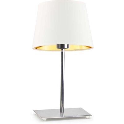 LYSNE, lampka nocna, GENUA GOLD, biały ze złotym wnętrzem LYSNE, lampka nocna, GENUA GOLD, biały ze złotym wnętrzem