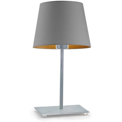 LYSNE, lampka nocna, GENUA GOLD, szary stalowy ze złotym wnętrzem LYSNE, lampka nocna, GENUA GOLD, szary stalowy ze złotym wnętrzem