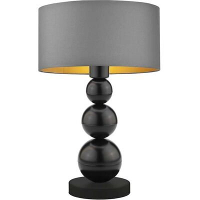 LYSNE, lampka nocna HONOLULU GOLD, szary stalowy ze złotym wnętrzem LYSNE, lampka nocna HONOLULU GOLD, szary stalowy ze złotym wnętrzem