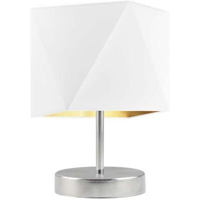 LYSNE, lampka nocna PASADENA GOLD, biały ze złotym wnętrzem LYSNE, lampka nocna PASADENA GOLD, biały ze złotym wnętrzem