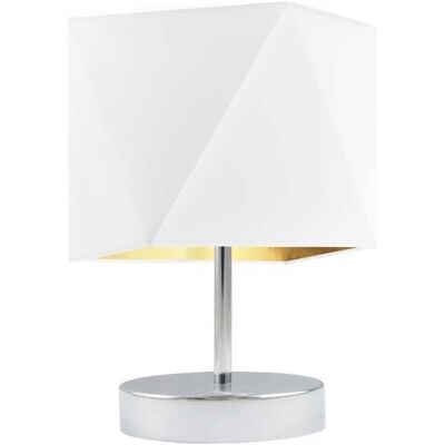 LYSNE, lampka nocna PASADENA GOLD, biały ze złotym wnętrzem LYSNE, lampka nocna PASADENA GOLD, biały ze złotym wnętrzem