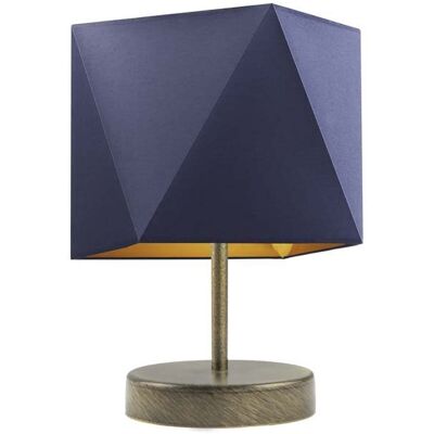 LYSNE, lampka nocna PASADENA GOLD, granatowy ze złotym wnętrzem LYSNE, lampka nocna PASADENA GOLD, granatowy ze złotym wnętrzem