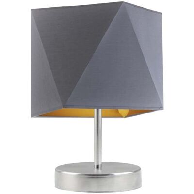LYSNE, lampka nocna PASADENA GOLD, szary stalowy ze złotym wnętrzem LYSNE, lampka nocna PASADENA GOLD, szary stalowy ze złotym wnętrzem