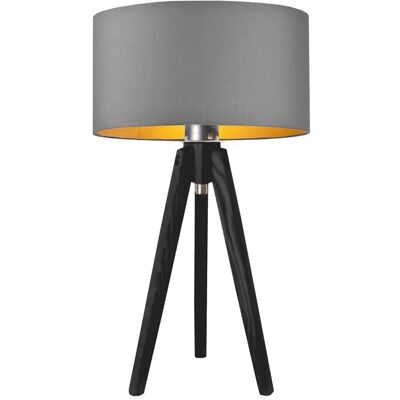 LYSNE, lampka nocna SABA GOLD, szary stalowy ze złotym wnętrzem LYSNE, lampka nocna SABA GOLD, szary stalowy ze złotym wnętrzem