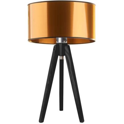 LYSNE, lampka nocna Saba Mirror, miedziano-czarna LYSNE, lampka nocna Saba Mirror, miedziano-czarna
