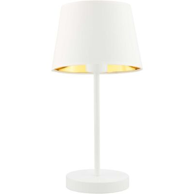 LYSNE, lampka nocna SIENA GOLD, biały ze złotym wnętrzem LYSNE, lampka nocna SIENA GOLD, biały ze złotym wnętrzem