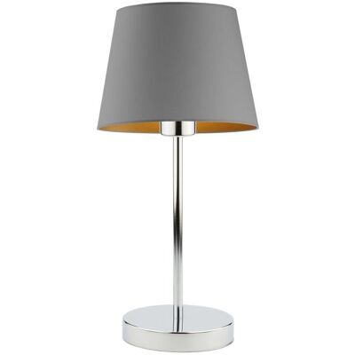 LYSNE, lampka nocna SIENA GOLD, szary stalowy ze złotym wnętrzem LYSNE, lampka nocna SIENA GOLD, szary stalowy ze złotym wnętrzem