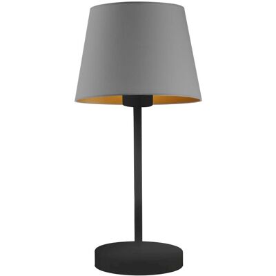 LYSNE, lampka nocna SIENA GOLD, szary stalowy ze złotym wnętrzem LYSNE, lampka nocna SIENA GOLD, szary stalowy ze złotym wnętrzem