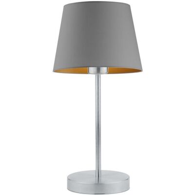 LYSNE, lampka nocna SIENA GOLD, szary stalowy ze złotym wnętrzem LYSNE, lampka nocna SIENA GOLD, szary stalowy ze złotym wnętrzem