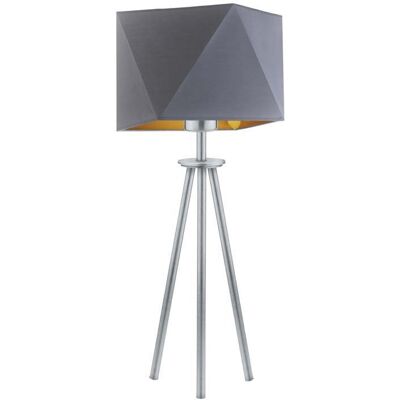 LYSNE, lampka nocna SOVETO GOLD, szary stalowy ze złotym wnętrzem LYSNE, lampka nocna SOVETO GOLD, szary stalowy ze złotym wnętrzem