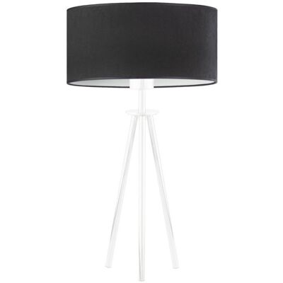 Lysne, Lampka nocna w stylu glamour ALTA VELUR, Czarny Lysne, Lampka nocna w stylu glamour ALTA VELUR, Czarny