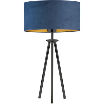 Lysne, Lampka nocna w stylu glamour ALTA VELUR, Granatowy ze złotym wnętrzem Lysne, Lampka nocna w stylu glamour ALTA VELUR, Granatowy ze złotym wnętrzem